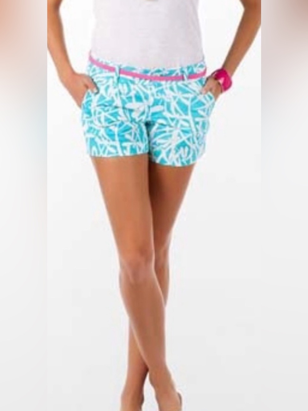 Lilly Pulitzer Callahan Shorts Women’s Sz 2 Light My Fire Shorely Blue Dragonfly